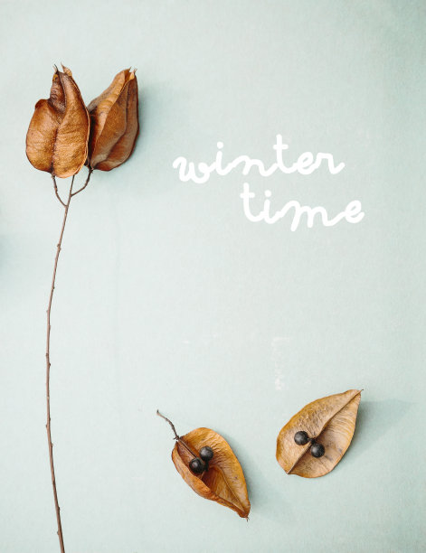 冬天的时间卡图片下载