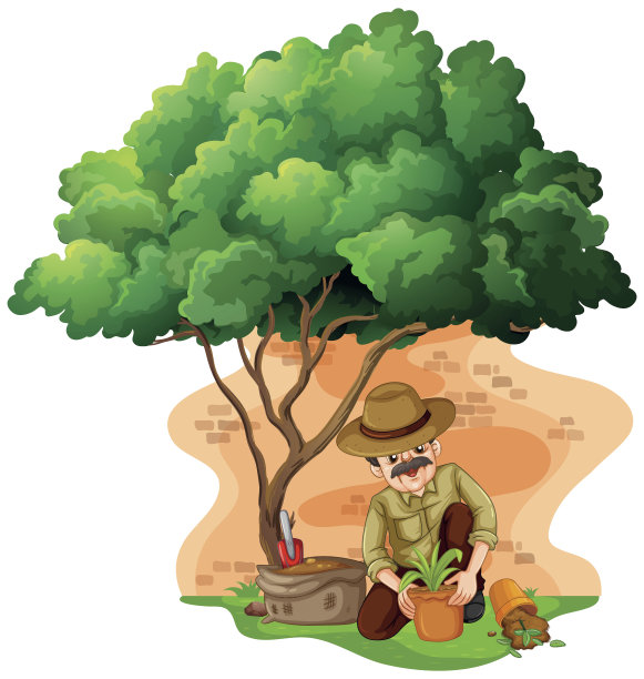 植树节矢量图素材ID：124551232