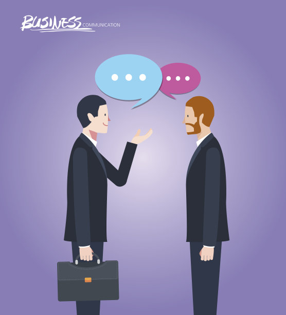 商业沟通概念插图简约扁平图片下载