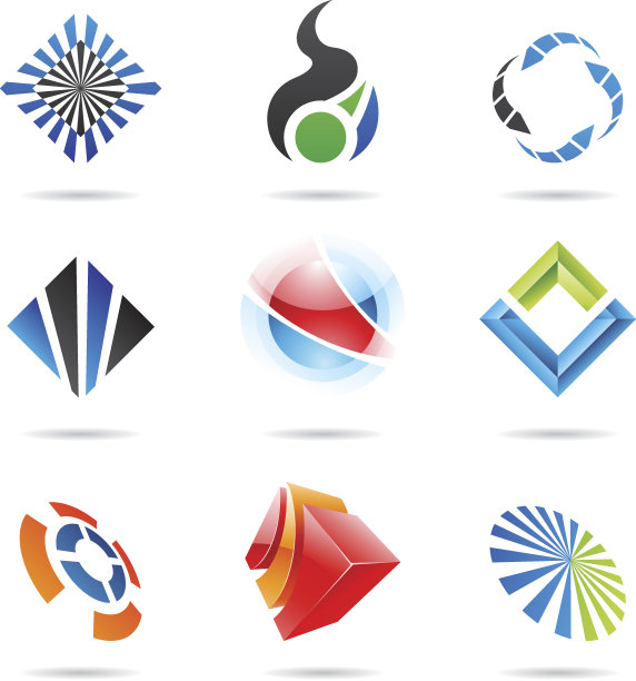 丰富多彩的抽象图标图片下载