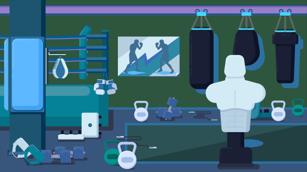 平五颜六色的健身房图片下载