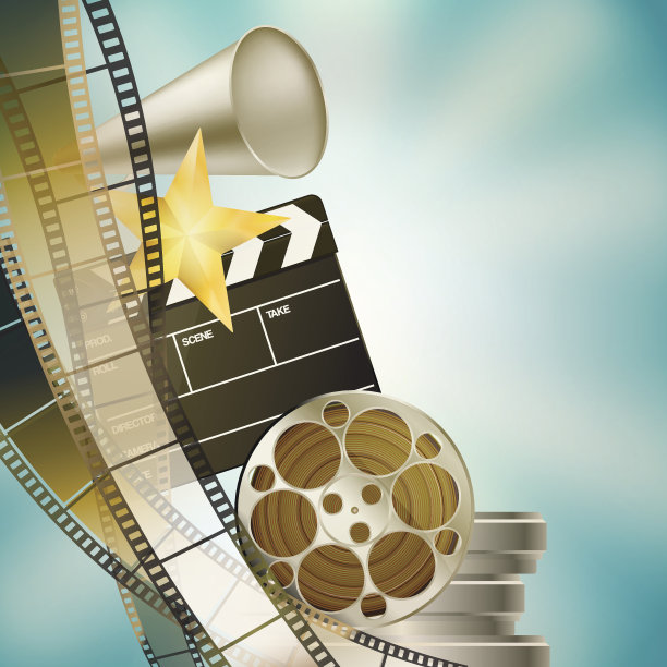 电影蓝色背景图片下载