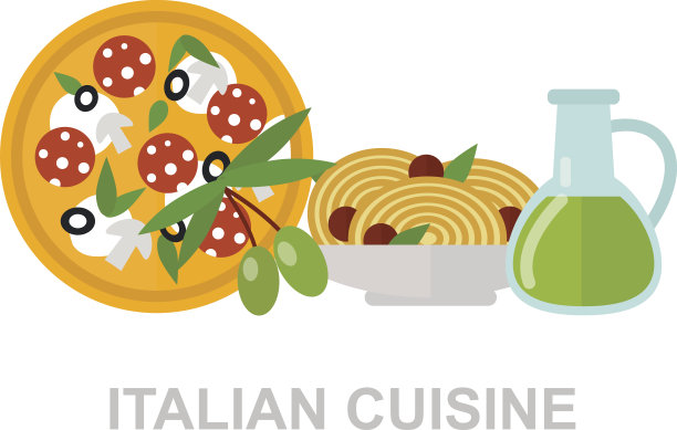 意大利食物媒介图解图片下载