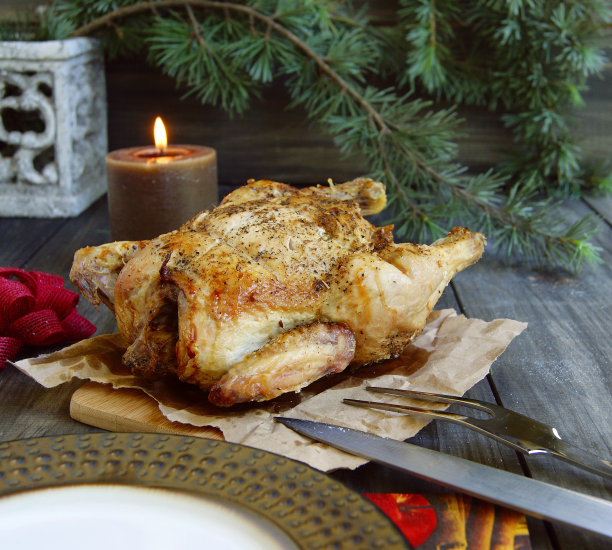 圣诞烤鸡图片下载