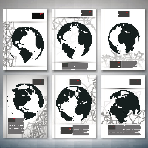 点缀世界地球仪。宣传册，传单或报告的业务，模板图片下载