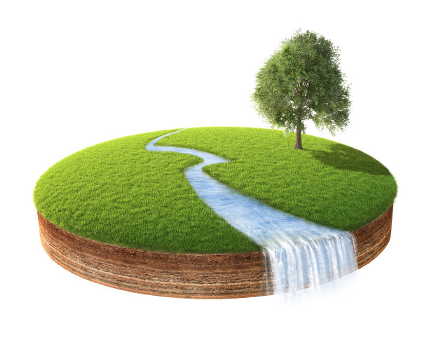 小岛的横截面图片下载