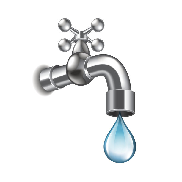 水龙头被隔离在白色载体上图片下载