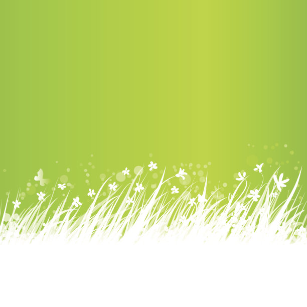 绿色背景和白色的草框架为您的文本图片下载