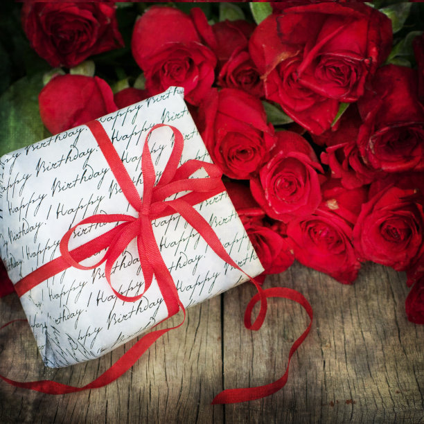 复古风格，红玫瑰图片下载