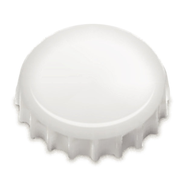 逼真的瓶盖上的白色。向量图片下载