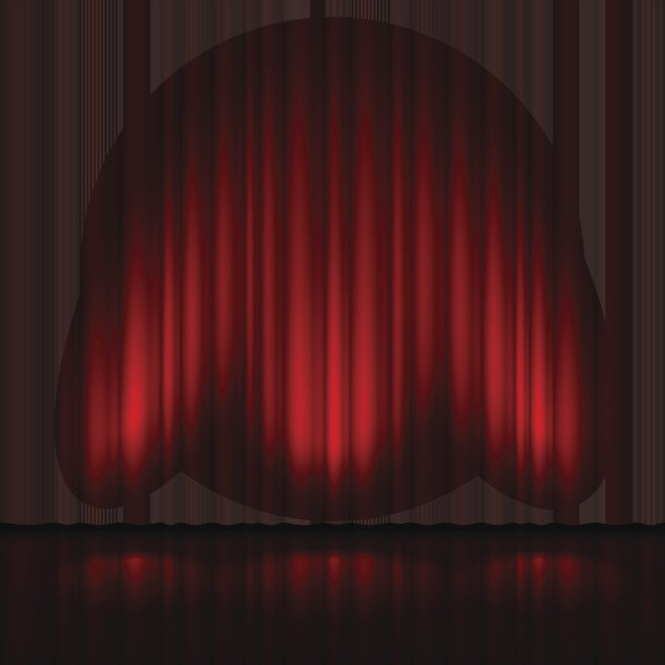 红幕舞台图片下载
