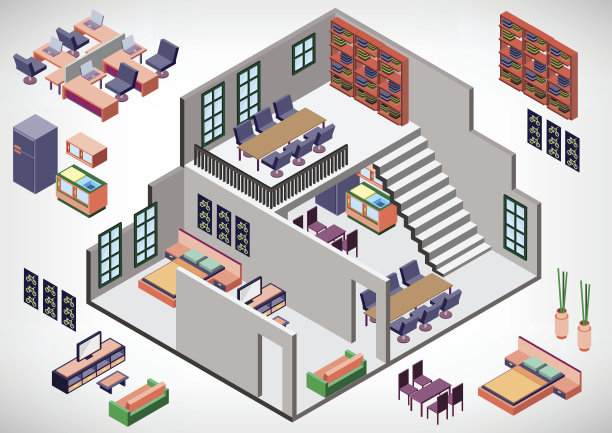 说明信息图形室内房间的概念图片下载