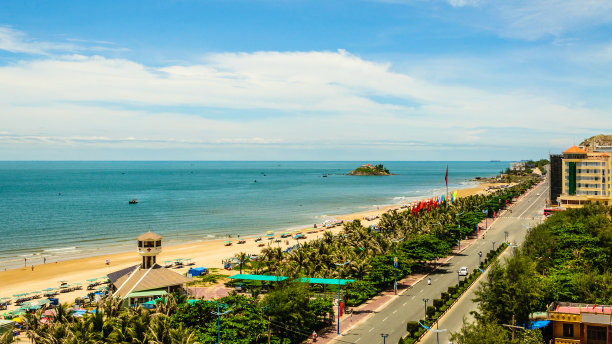 云头海滨城景色图片下载