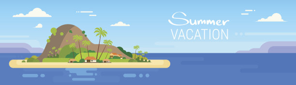 夏季热带海洋岛图片下载