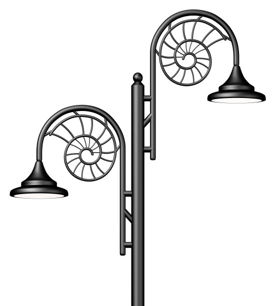 螺旋灯柱图片下载