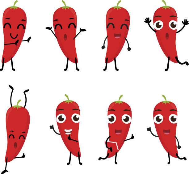 一套辣椒卡通人物图片下载
