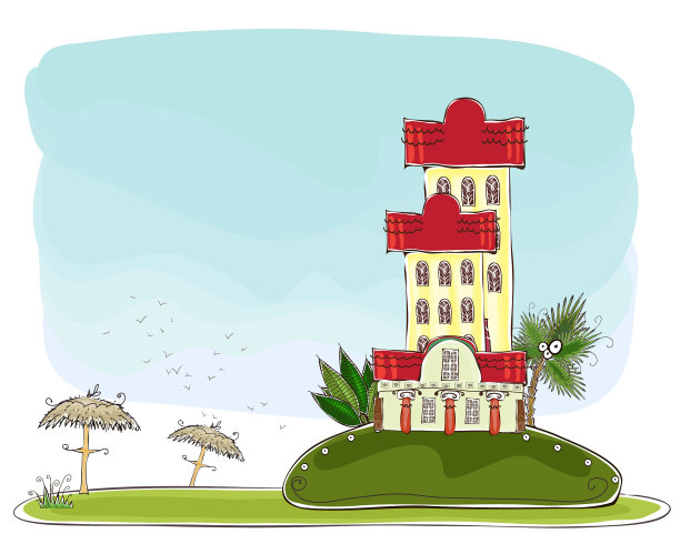 热带天堂岛和豪华酒店图片下载