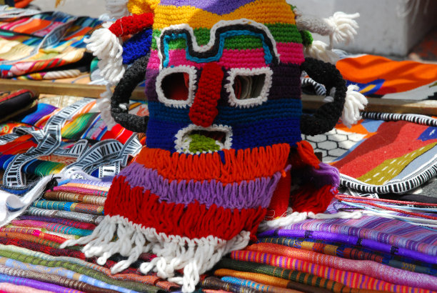 丰富多彩的针织面具图片下载