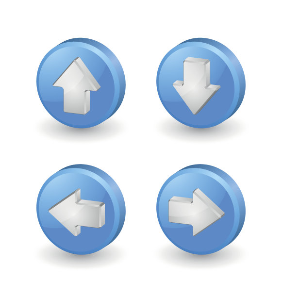 蓝色箭头图片下载