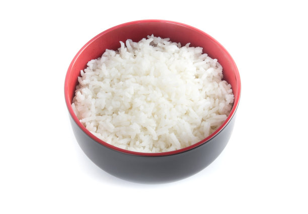 白底碗里的米饭图片下载