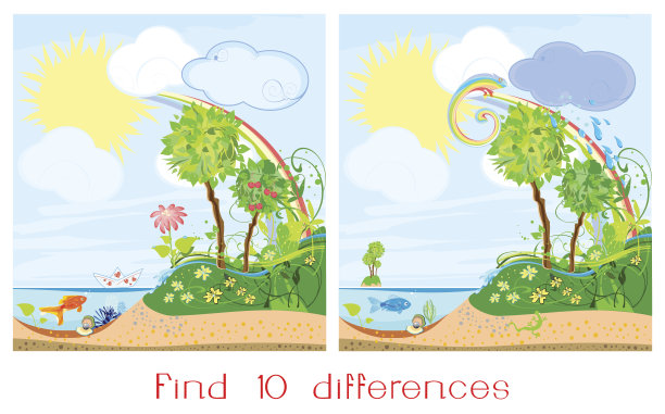 发现十个不同之处图片下载