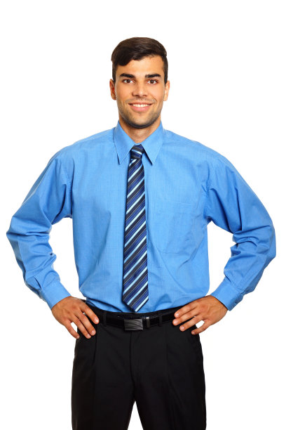 微笑的年轻的商人图片下载