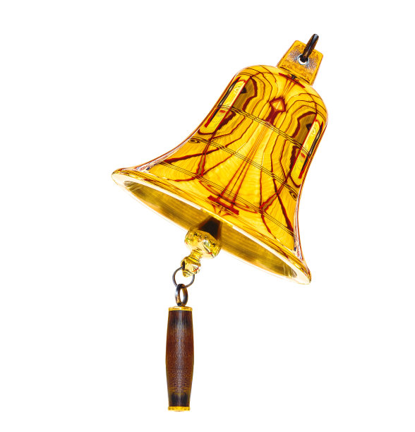 金钟孤立在白色上图片下载