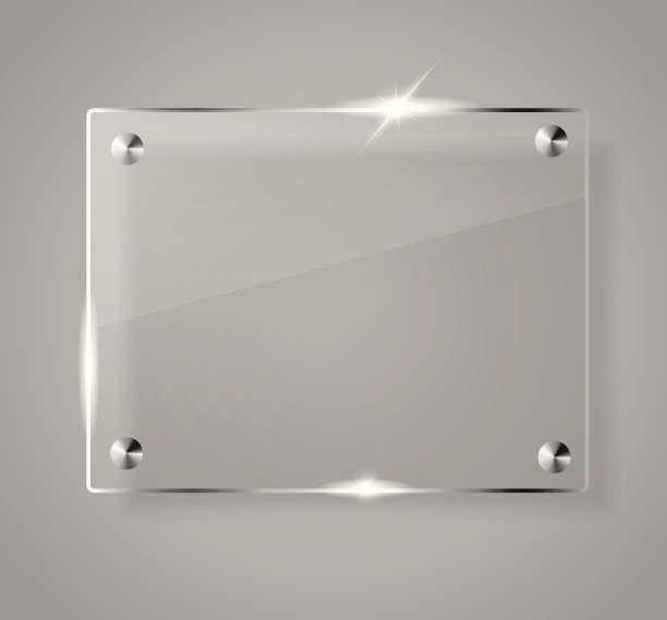 灰色玻璃横幅图片下载