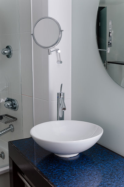 水槽，浴室，碗，套房，镜子，干净的现代设计图片下载