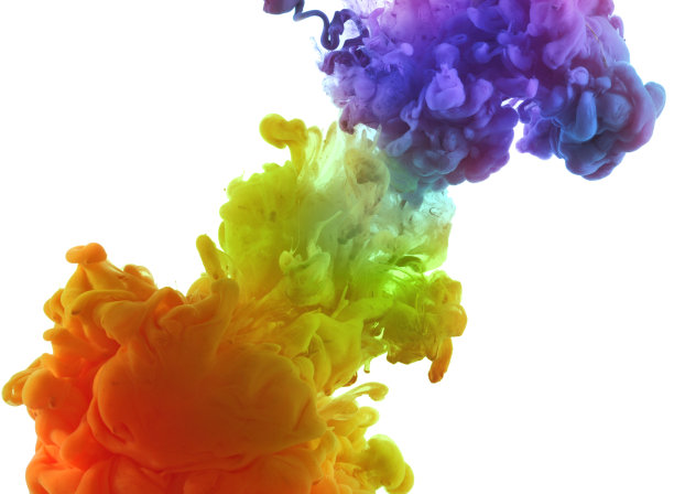 水中的丙烯酸颜料。图片下载