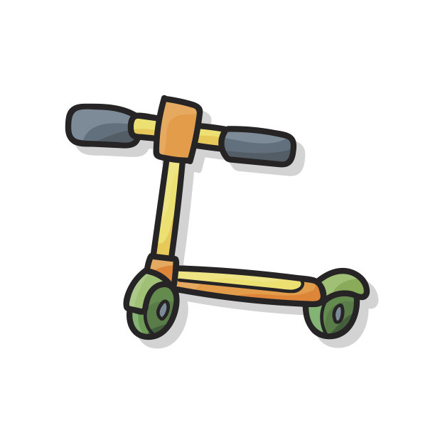 玩具自行车涂鸦图片下载