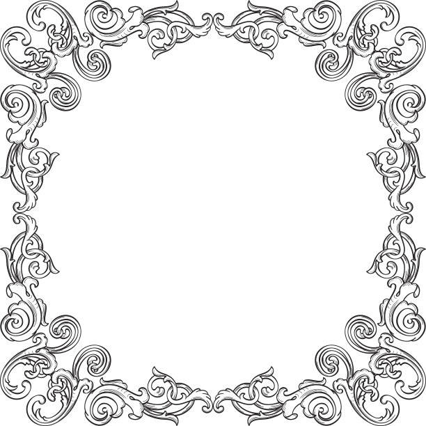 复古艺术框架元素图片下载