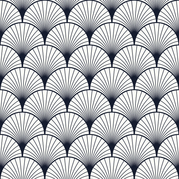 贝壳的复古图案素材图片