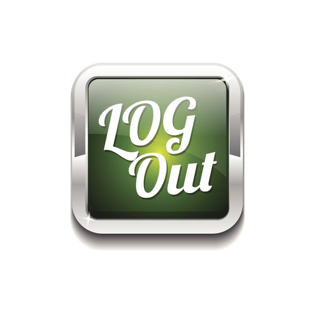 退出绿色矢量图标按钮图片下载