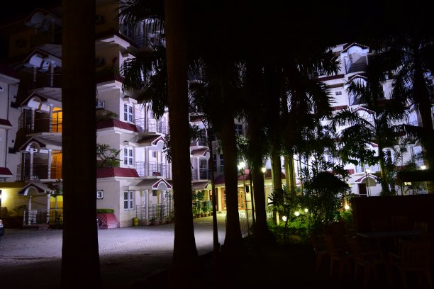 夜间豪华酒店图片下载