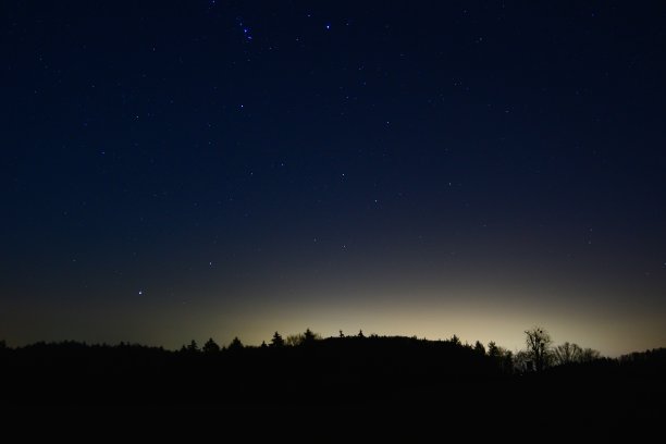 森林上空的夜空图片下载
