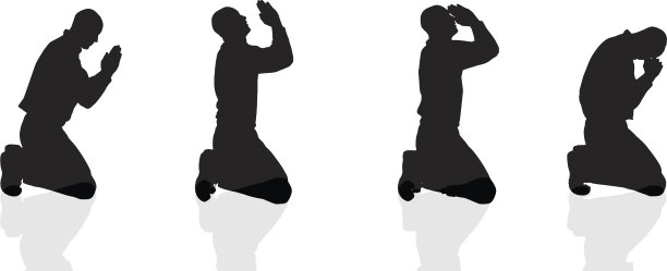 一个人的矢量剪影。图片下载