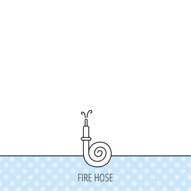 消防水带卷轴图标。消防队员站的信号。图片下载