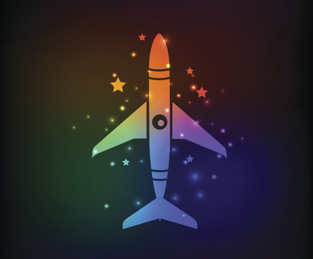 火箭设计，彩虹概念，干净向量图片下载