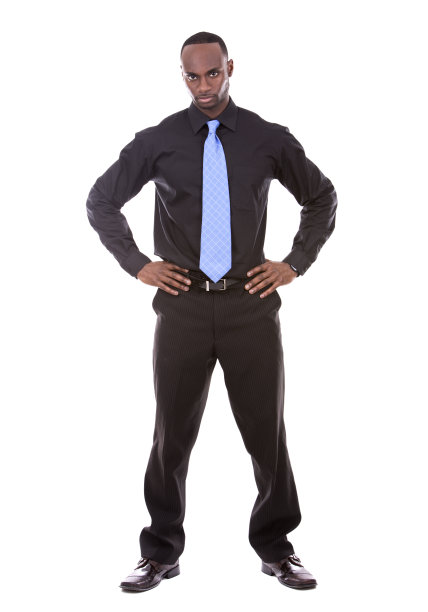 英俊的黑人商人图片下载