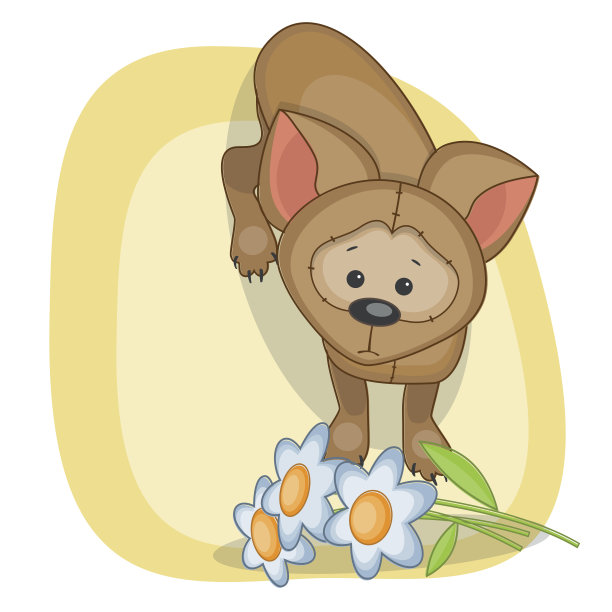 狗用鲜花图片下载