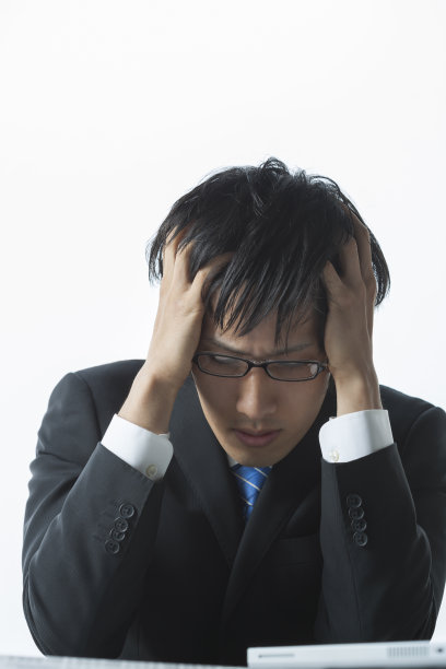 苦恼的商人图片下载