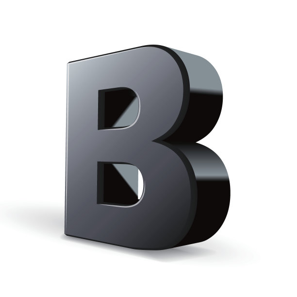 黑色字母B图片下载