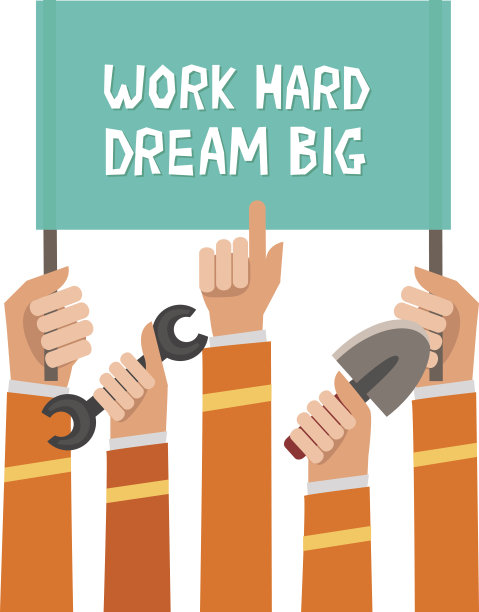 一群举着标语牌的工人图片下载