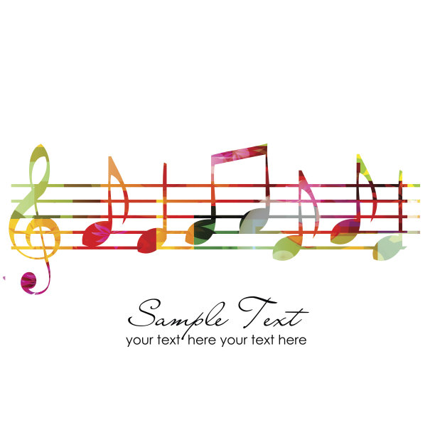 丰富多彩的音乐背景图片下载
