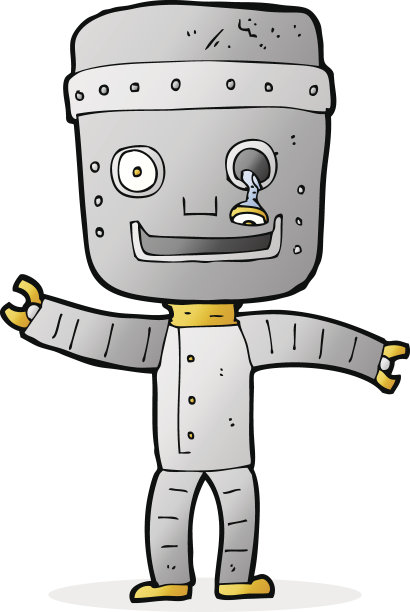卡通搞笑老机器人图片下载
