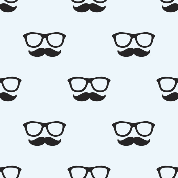 胡子和眼镜图片下载