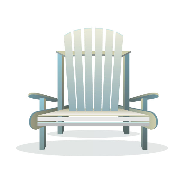 阿迪朗达克木制椅子前面图片下载