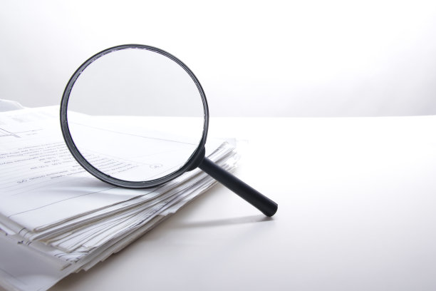 建筑蓝图和蓝图用放大镜滚动图片下载