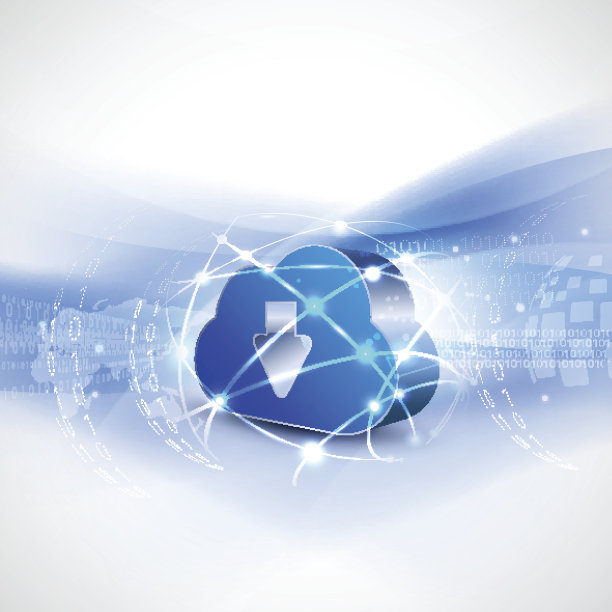 云计算和网格概念背景的通信图片下载